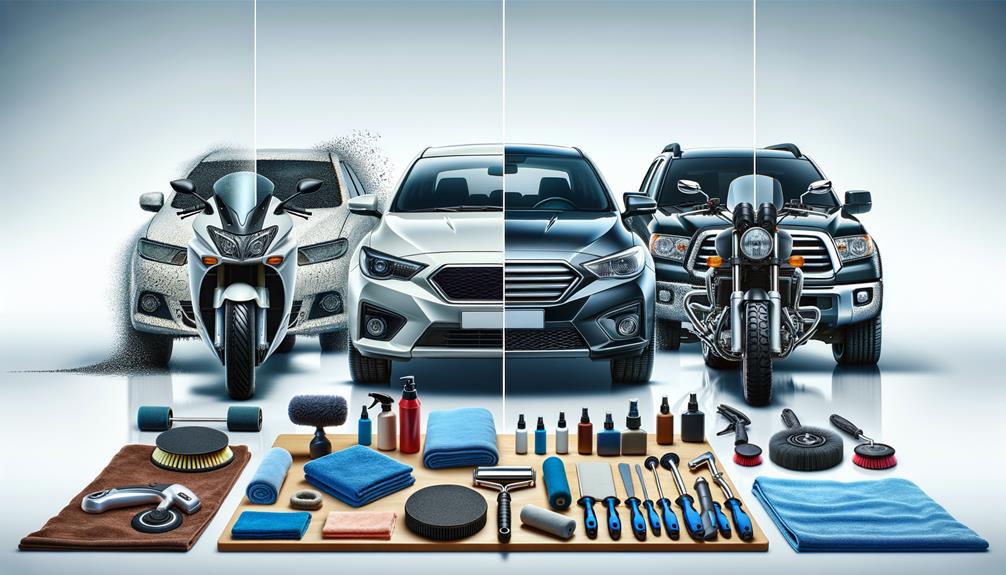 detailing for various vehicles