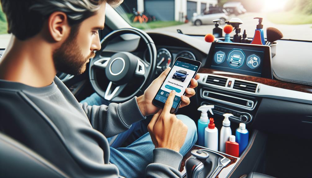scheduling car detailing service